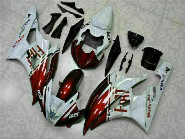 Carenagem Yamaha R6 2006-2007 - Castanho Branco Carenagem Yamaha R6 2006-2007 - Castanho Branco
