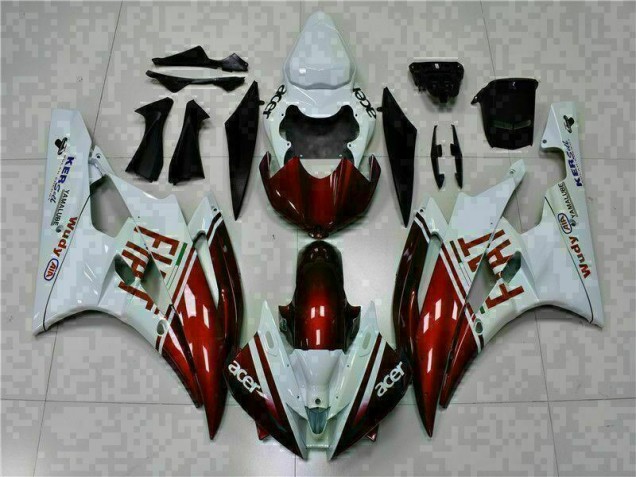 Carenagem Yamaha R6 2006-2007 - Castanho Branco Carenagem Yamaha R6 2006-2007 - Castanho Branco