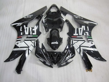 Carenagem Yamaha R6 2006-2007 - Preto Branco Motul Fiat