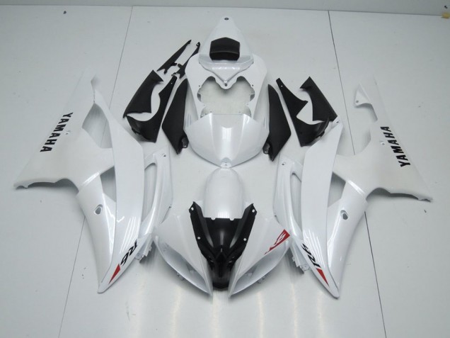Carenagem Yamaha R6 2008-2016 - Branco Pérola & Vermelho Adesivo Carenagem Yamaha R6 2008-2016 - Branco Pérola & Vermelho Adesivo