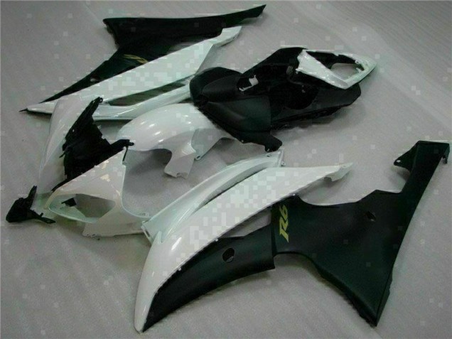 Carenagem Yamaha R6 2008-2016 - Branco Preto Carenagem Yamaha R6 2008-2016 - Branco Preto
