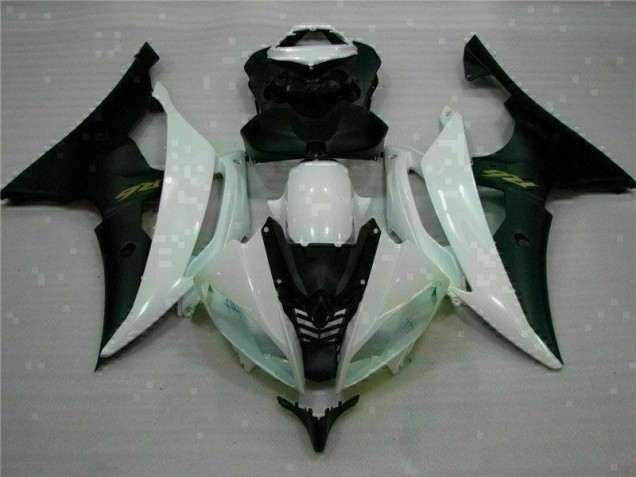 Carenagem Yamaha R6 2008-2016 - Branco Preto Carenagem Yamaha R6 2008-2016 - Branco Preto
