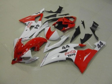 Carenagem Yamaha R6 2008-2016 - Branco Vermelho Coca Cola Zero 44