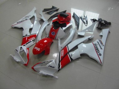 Carenagem Yamaha R6 2008-2016 - Branco Vermelho Estilo OEM