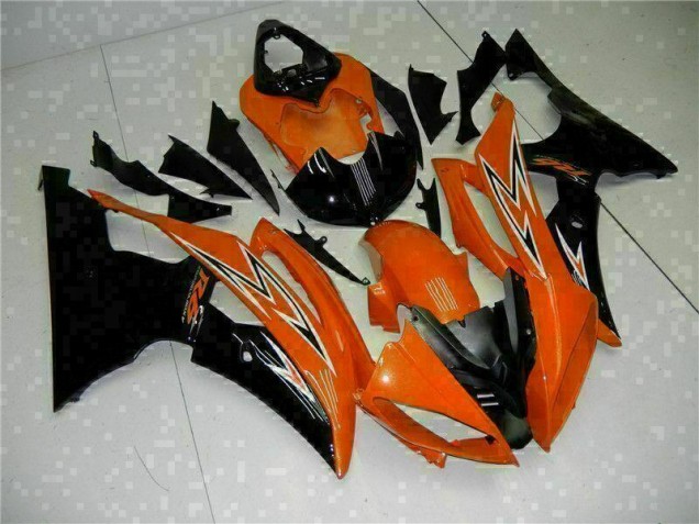 Carenagem Yamaha R6 2008-2016 - Laranja Preto Carenagem Yamaha R6 2008-2016 - Laranja Preto