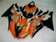 Carenagem Yamaha R6 2008-2016 - Laranja Preto Carenagem Yamaha R6 2008-2016 - Laranja Preto