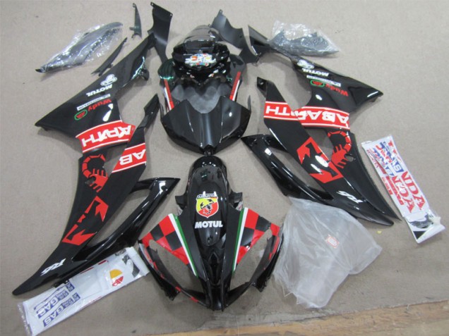 Carenagem Yamaha R6 2008-2016 - Preto Branco Motul Carenagem Yamaha R6 2008-2016 - Preto Branco Motul