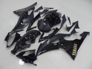 Carenagem Yamaha R6 2008-2016 - Preto & Ouro Adesivo