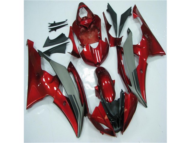 Carenagem Yamaha R6 2008-2016 - Vermelho Cinzento Carenagem Yamaha R6 2008-2016 - Vermelho Cinzento