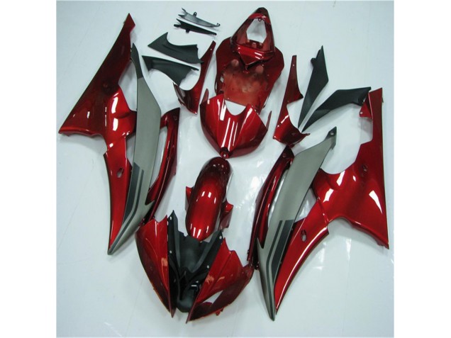 Carenagem Yamaha R6 2008-2016 - Vermelho Cinzento Carenagem Yamaha R6 2008-2016 - Vermelho Cinzento