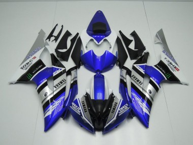 Carenagem Yamaha R6 2017-2023 - Azul Branco ENEOS Monster