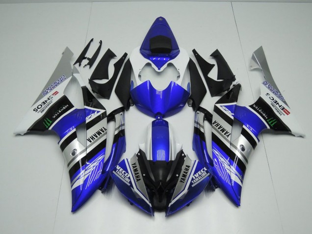 Carenagem Yamaha R6 2017-2023 - Azul Branco ENEOS Monster
