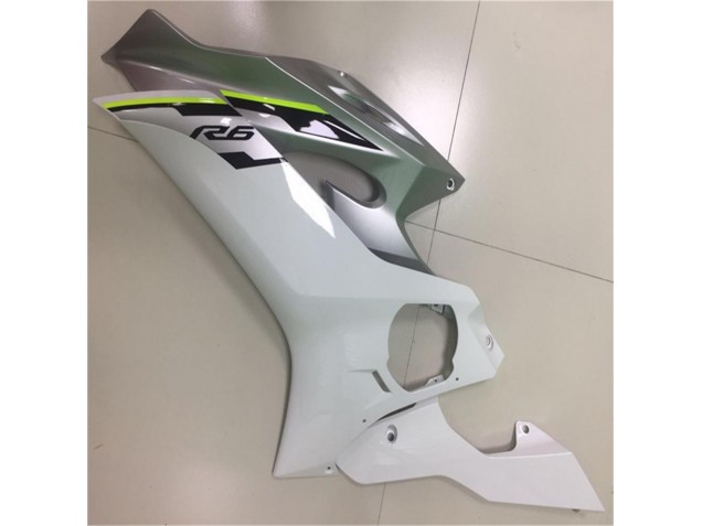 Carenagem Yamaha R6 2017-2023 - Branco Prata Carenagem Yamaha R6 2017-2023 - Branco Prata