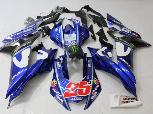 Carenagem Yamaha R6 2017-2023 - Movistar Carenagem Yamaha R6 2017-2023 - Movistar