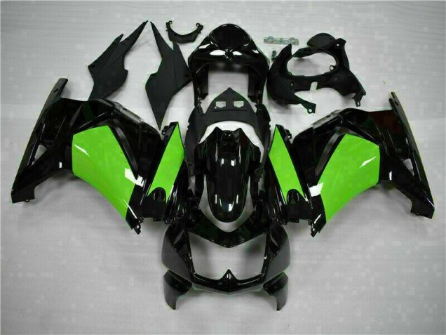 Carroçaria Kawasaki EX250 2008-2012 - Preto Verde Carroçaria Kawasaki EX250 2008-2012 - Preto Verde