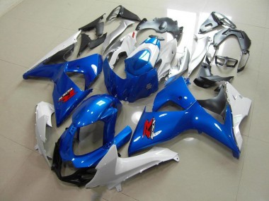 Carroçaria Suzuki GSXR 1000 K9 2009-2016 - Azul & Branco Estilo OEM