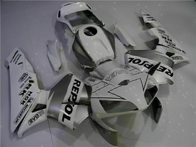 Injeção Kit Carenagem Honda CBR 600RR 2003-2004 - Branco Repsol Injeção Kit Carenagem Honda CBR 600RR 2003-2004 - Branco Repsol