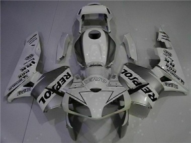 Injeção Kit Carenagem Honda CBR 600RR 2003-2004 - Branco Repsol