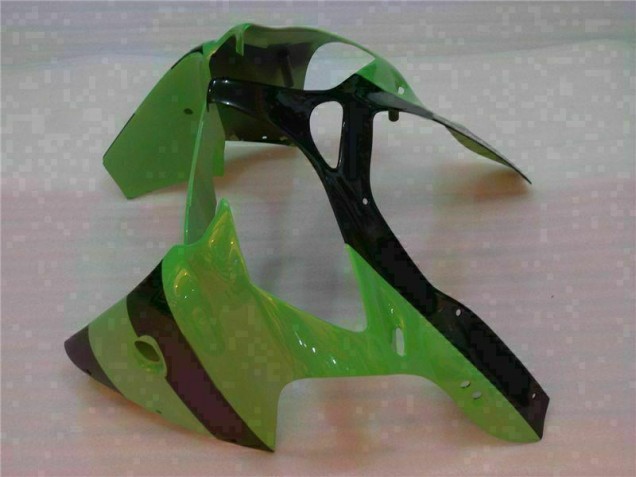 Injeção Kit Carenagem Kawasaki ZX6R 2000-2002 - Verde Preto Injeção Kit Carenagem Kawasaki ZX6R 2000-2002 - Verde Preto
