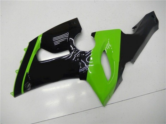 Injeção Kit Carenagem Kawasaki ZX6R 2005-2006 - Verde Preto Injeção Kit Carenagem Kawasaki ZX6R 2005-2006 - Verde Preto