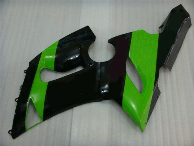 Injeção Kit Carenagem Kawasaki ZX6R 2005-2006 - Verde Preto Injeção Kit Carenagem Kawasaki ZX6R 2005-2006 - Verde Preto