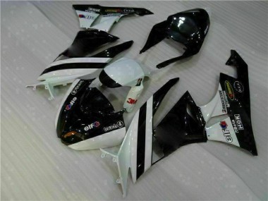 Injeção Kit Carenagem Kawasaki ZX6R 2009-2012 - Preto Branco 3M Touch4