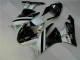 Injeção Kit Carenagem Kawasaki ZX6R 2009-2012 - Preto Branco 3M Touch4 Injeção Kit Carenagem Kawasaki ZX6R 2009-2012 - Preto Branco 3M Touch4