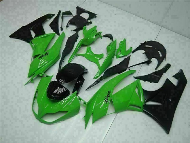 Injeção Kit Carenagem Kawasaki ZX6R 2009-2012 - Preto Verde