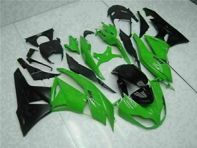 Injeção Kit Carenagem Kawasaki ZX6R 2009-2012 - Preto Verde