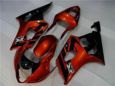 Injeção Kit Carenagem Suzuki GSXR 1000 K3 2003-2004 - Castanho Preto