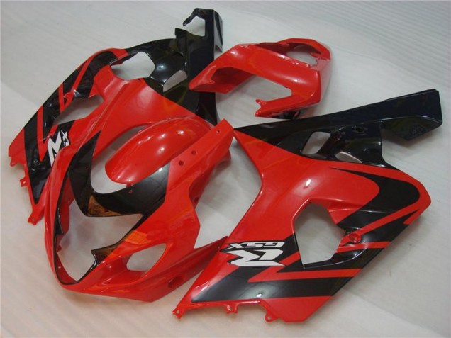 Injeção Kit Carenagem Suzuki GSXR 600 / 750 K4 2004-2005 - Vermelho Preto