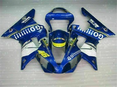 Injeção Kit Carenagem Yamaha R1 2000-2001 - Azul