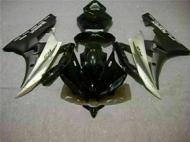 Injeção Kit Carenagem Yamaha R6 2006-2007 - Prata Preto Injeção Kit Carenagem Yamaha R6 2006-2007 - Prata Preto