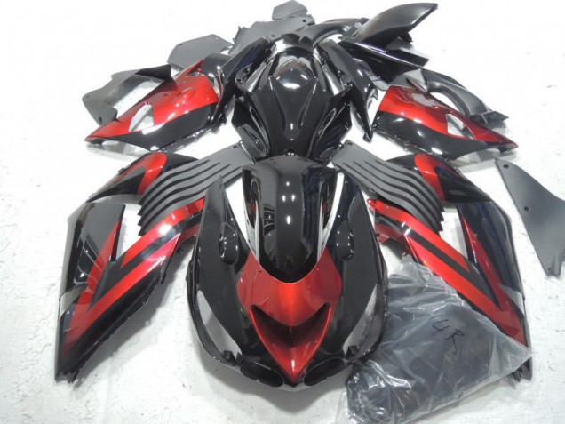 Injeção Kits Carenagem Kawasaki ZX14R ZZR 1400 2006-2011 - Preto Vermelho Injeção Kits Carenagem Kawasaki ZX14R ZZR 1400 2006-2011 - Preto Vermelho