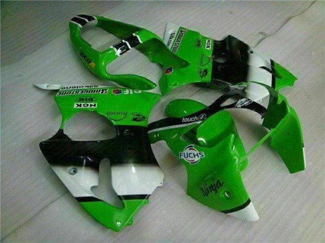 Injeção Kits Carenagem Kawasaki ZX6R 2000-2002 - Verde Preto Injeção Kits Carenagem Kawasaki ZX6R 2000-2002 - Verde Preto