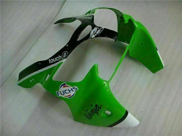 Injeção Kits Carenagem Kawasaki ZX6R 2000-2002 - Verde Preto Injeção Kits Carenagem Kawasaki ZX6R 2000-2002 - Verde Preto