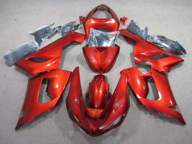 Injeção Kits Carenagem Kawasaki ZX6R 2005-2006 - Laranja Injeção Kits Carenagem Kawasaki ZX6R 2005-2006 - Laranja