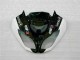 Injeção Kits Carenagem Kawasaki ZX6R 2009-2012 - Preto Branco 3M Touch4