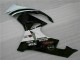 Injeção Kits Carenagem Kawasaki ZX6R 2009-2012 - Preto Branco 3M Touch4