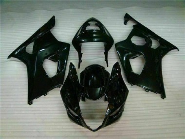 Injeção Kits Carenagem Suzuki GSXR 1000 K3 2003-2004 - Preto Brilhante