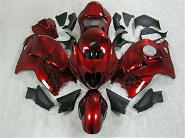 Injeção Kits Carenagem Suzuki GSXR 1300 Hayabusa 1996-2007 - Vermelho Preto Injeção Kits Carenagem Suzuki GSXR 1300 Hayabusa 1996-2007 - Vermelho Preto