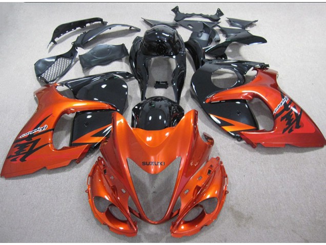 Injeção Kits Carenagem Suzuki GSXR 1300 Hayabusa 2008-2019 - Laranja Preto Injeção Kits Carenagem Suzuki GSXR 1300 Hayabusa 2008-2019 - Laranja Preto