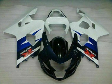 Injeção Kits Carenagem Suzuki GSXR 600 / 750 K4 2004-2005 - Branco Preto