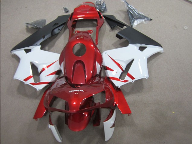 Kit Carenagem Honda CBR 600RR 2003-2004 - Vermelho Branco Kit Carenagem Honda CBR 600RR 2003-2004 - Vermelho Branco