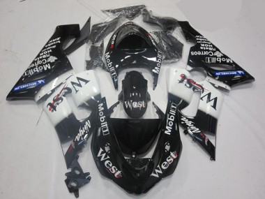 Kit Carenagem Kawasaki ZX10R 2006-2007 - Branco Preto