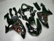 Kit Carenagem Kawasaki ZX10R 2006-2007 - Preto Vermelho Chama Kit Carenagem Kawasaki ZX10R 2006-2007 - Preto Vermelho Chama