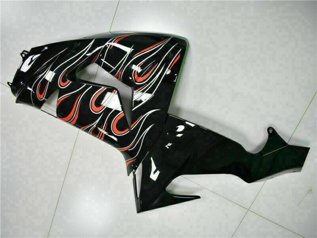 Kit Carenagem Kawasaki ZX10R 2006-2007 - Preto Vermelho Chama Kit Carenagem Kawasaki ZX10R 2006-2007 - Preto Vermelho Chama