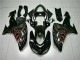 Kit Carenagem Kawasaki ZX10R 2006-2007 - Preto Vermelho Chama Kit Carenagem Kawasaki ZX10R 2006-2007 - Preto Vermelho Chama