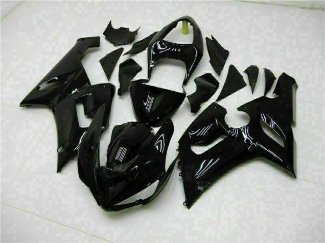 Kit Carenagem Kawasaki ZX6R 2005-2006 - Preto Brilhante Kit Carenagem Kawasaki ZX6R 2005-2006 - Preto Brilhante