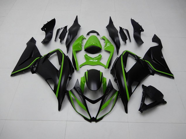 Kit Carenagem Kawasaki ZX6R 2013-2018 - Preto Verde Kit Carenagem Kawasaki ZX6R 2013-2018 - Preto Verde